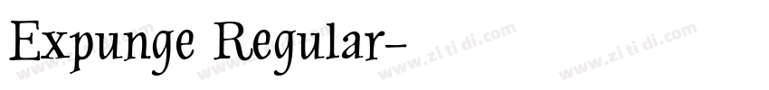 Expunge Regular字体转换